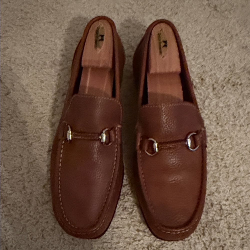 Sandro Moscoloni Brown Leather Loafers